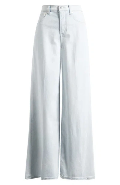 Spanx ® Lightweight High Waist Superwide Jeans In Blue