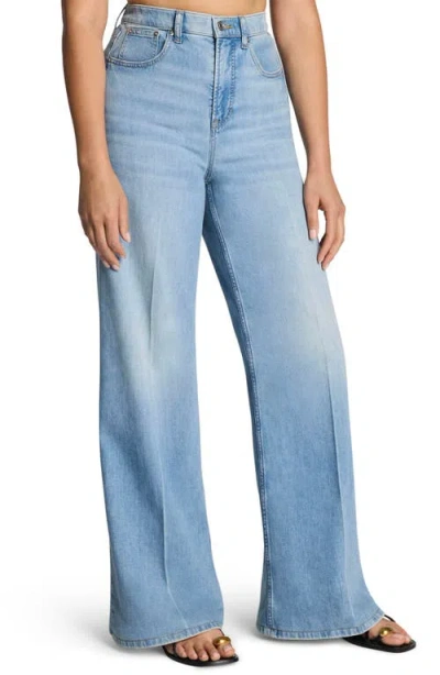 Spanx ® Lightweight Super Wide Leg Jeans In Blue