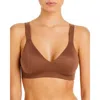 Spanx Llelujah! Lightly Lined Bralette Womens Brown Nylon Stretch Gbo1336 In Brown
