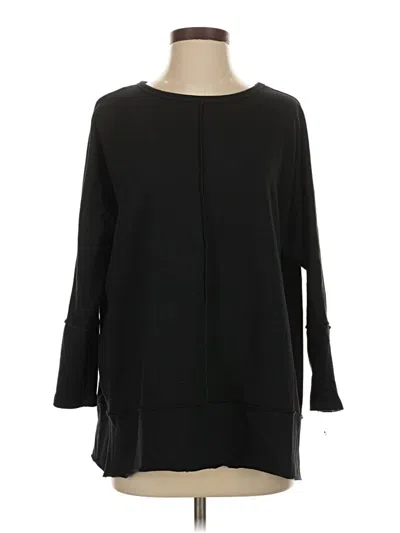Pre-owned Spanx Long Sleeve Blouse In Black