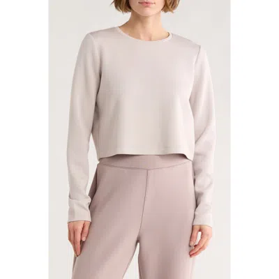 Spanx ® Long Sleeve Knit T-shirt In Neutral