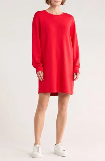 Spanx ® Long Sleeve Sweater Dress In Red