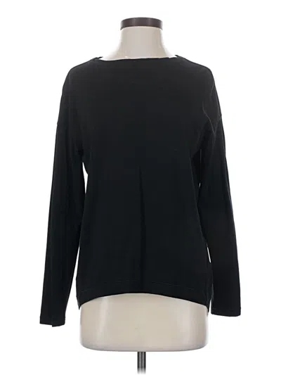 Pre-owned Spanx Long Sleeve Top Black Boatneck Tops