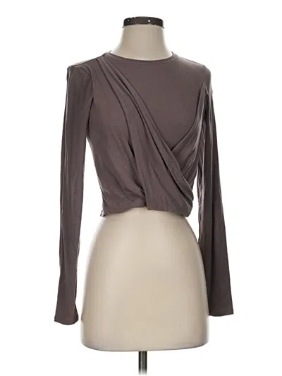 Pre-owned Spanx Long Sleeve Top Gray Turtleneck Tops