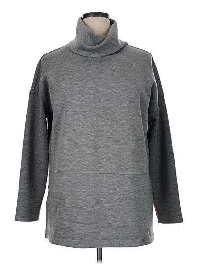 Pre-owned Spanx Long Sleeve Top Gray Turtleneck Tops