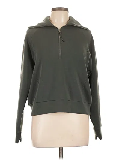 Pre-owned Spanx Long Sleeve Top Green Turtleneck Tops