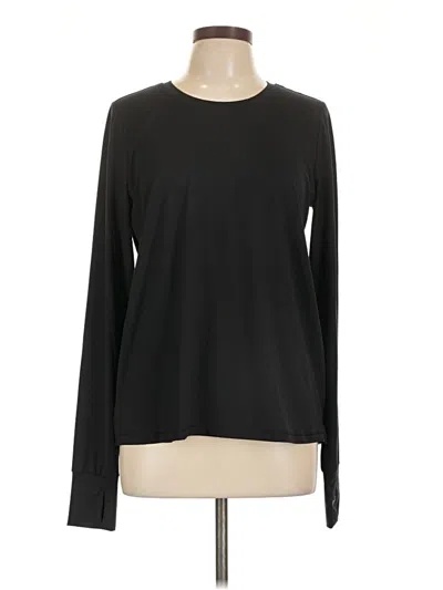 Pre-owned Spanx Long Sleeve T-shirt In Black