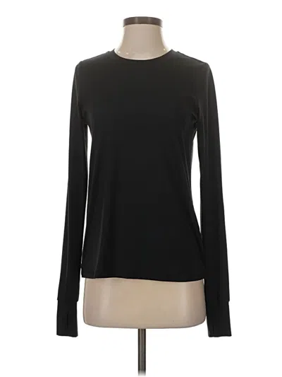 Pre-owned Spanx Long Sleeve T-shirt In Black