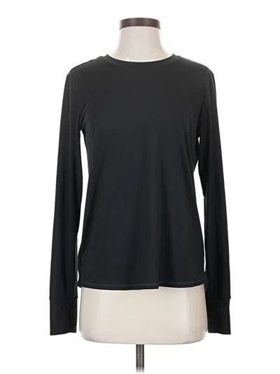 Pre-owned Spanx Long Sleeve T-shirt In Black