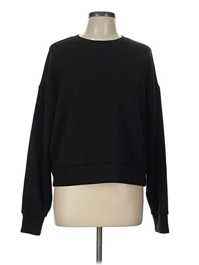 Pre-owned Spanx Long Sleeve T-shirt In Black