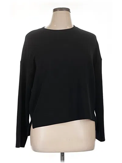 Pre-owned Spanx Long Sleeve T-shirt In Black