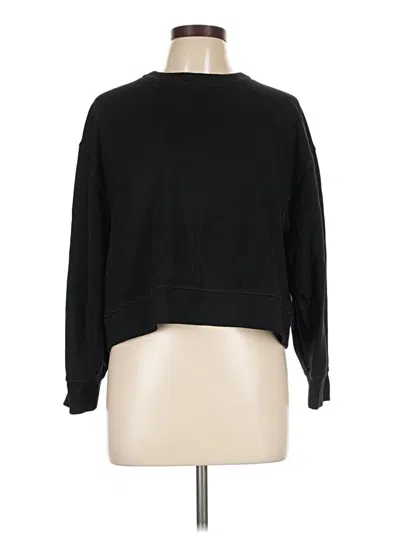 Pre-owned Spanx Long Sleeve T-shirt In Black