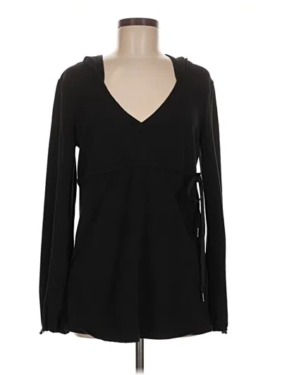 Pre-owned Spanx Long Sleeve T-shirt In Black