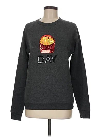 Pre-owned Spanx Long Sleeve T-shirt In Gray