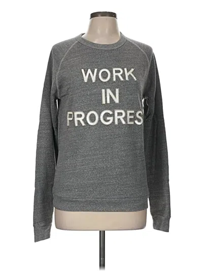 Pre-owned Spanx Long Sleeve T-shirt In Gray