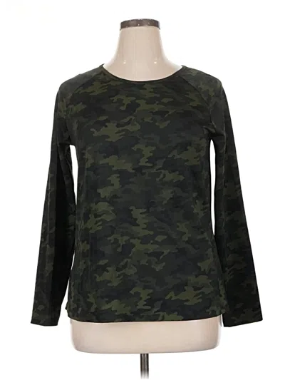 Pre-owned Spanx Long Sleeve T-shirt In Green