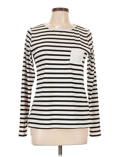 Pre-owned Spanx Long Sleeve T-shirt In Ivory