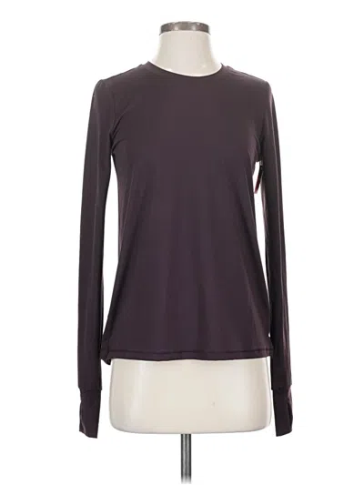 Spanx Long Sleeve T-shirt In Purple