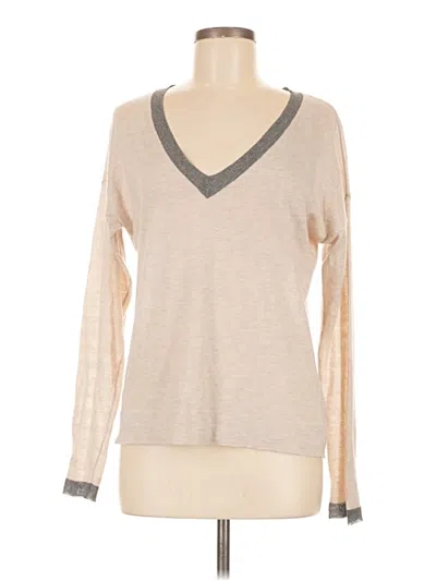 Pre-owned Spanx Long Sleeve T-shirt In Tan