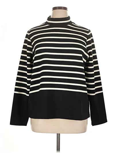 Pre-owned Spanx Long Sleeve Turtleneck In Black