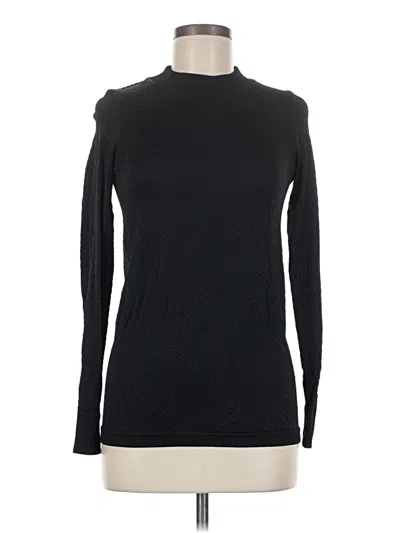Pre-owned Spanx Long Sleeve Turtleneck In Black