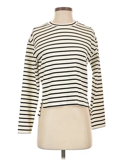 Pre-owned Spanx Long Sleeve Turtleneck In Ivory