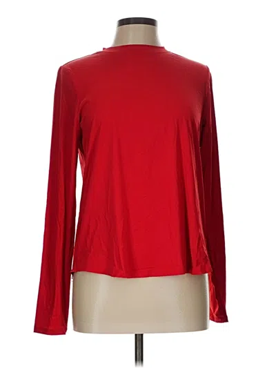 Pre-owned Spanx Long Sleeve Turtleneck In Red