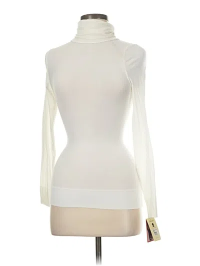 Pre-owned Spanx Long Sleeve Turtleneck In White