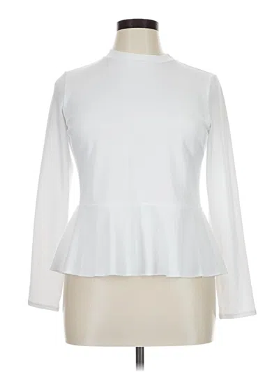 Pre-owned Spanx Long Sleeve Turtleneck In White