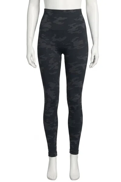 Spanx Look At Me Now Seamless Leggings In Black Camo In Multi