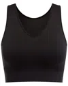 Spanx Look At Me Now Seamless Crop Top In Black