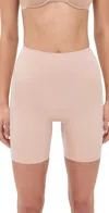 Spanx Low Back Mid-thigh Shapewear Champagne Beige In Brown