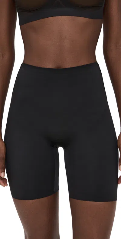 Spanx Low Back Mid-thigh Shapewear Very Black