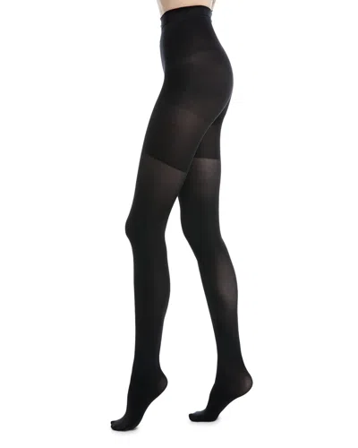 Spanx Luxe Leg Mid-thigh Tights In Black