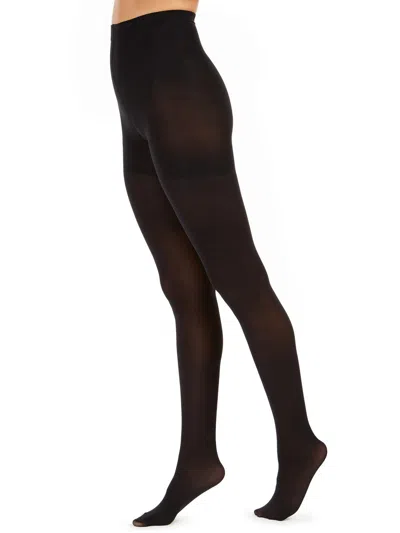 Spanx Luxe Leg Womens Slimming Tights Shaper Pantyhose In Black
