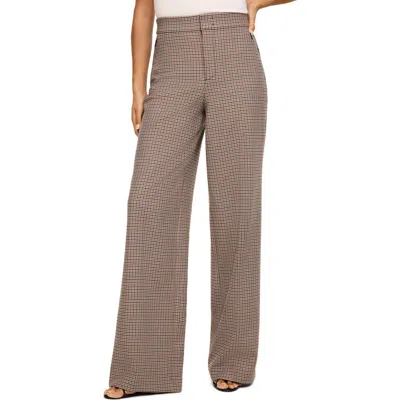 Spanx ® Microcheck Wide Leg Pants In Gray