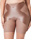 Spanx Mid-rise Shaper Shorts In Cafe Au Lait