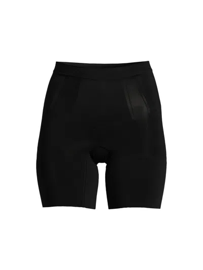 Spanx Mid Thigh Short In Very Black