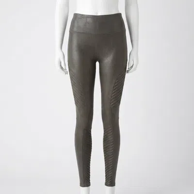 Spanx Moto Compression Legging In Charcoal In Gray
