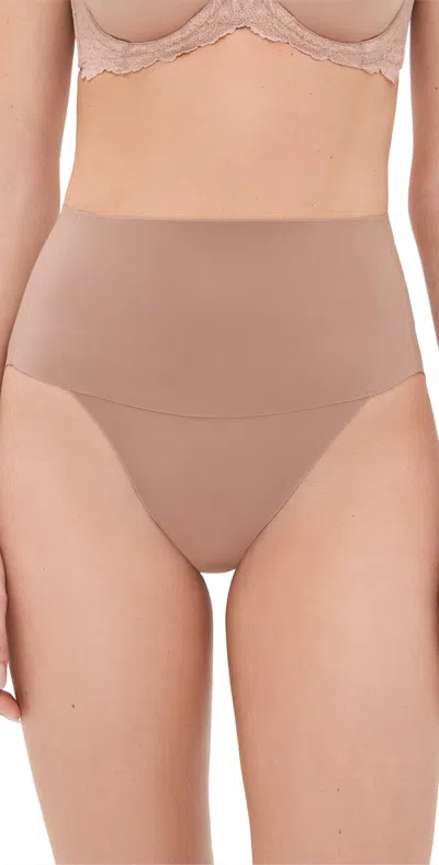 Spanx Natural Waist Hi-leg Panties Cafe Au Lait