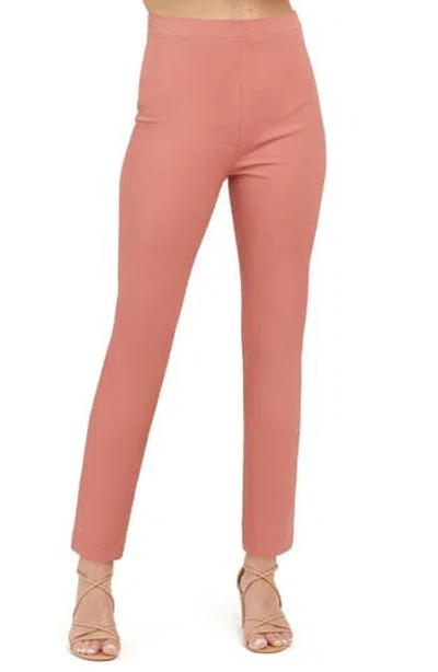 Spanx ® On The Go Slim Straight Ankle Pants In Terracotta