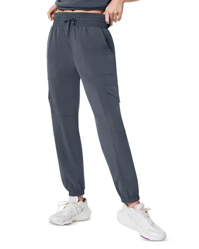 Spanx On The Move Cargo Jogger Pants In Dark Storm