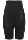 Spanx Oncore High-waisted Mid-thigh Shorts In Black