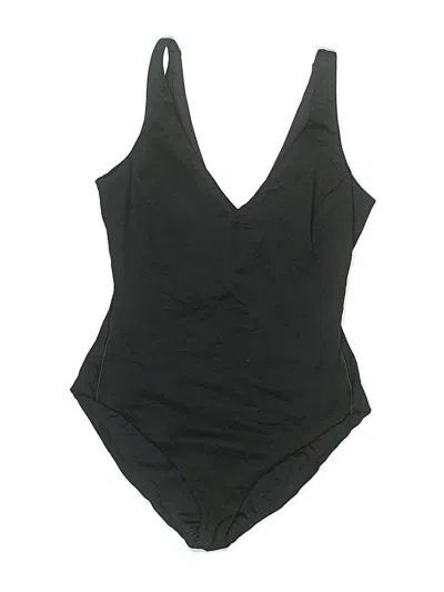 Pre-owned Spanx One Piece Swimsuit In Black