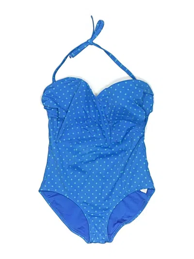 Pre-owned Spanx One Piece Swimsuit In Blue