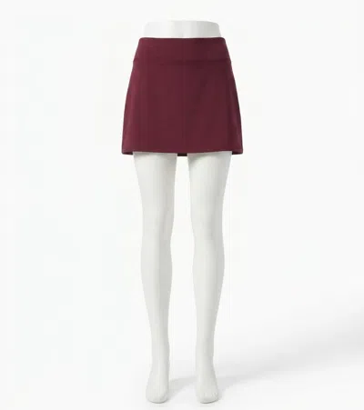Spanx Onform Lightweight Skort In Plum Berry In Burgundy