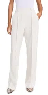 Spanx Opacity Crepe Trousers Parchment In Parchment