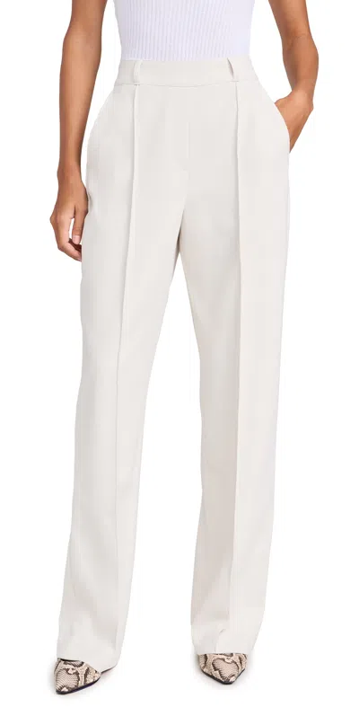 Spanx Opacity Crepe Trousers Parchment In Heather Cream