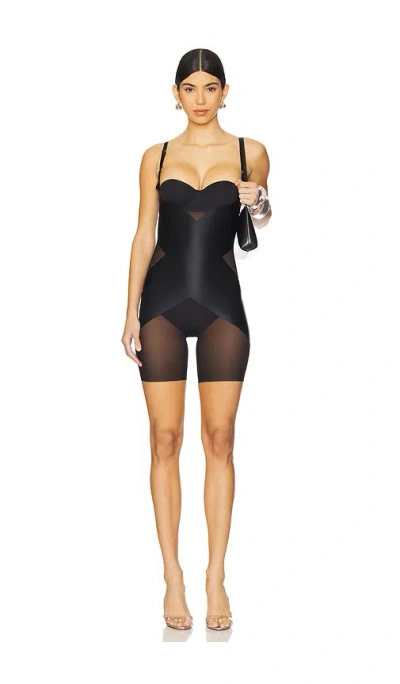 SPANX OPEN BUST MIDTHIGH BODYSUIT