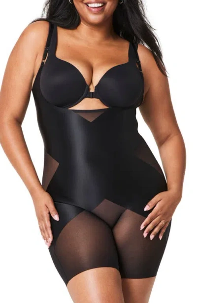 Shop Spanx ® Open Bust Shaper Bodysuit In Very Black